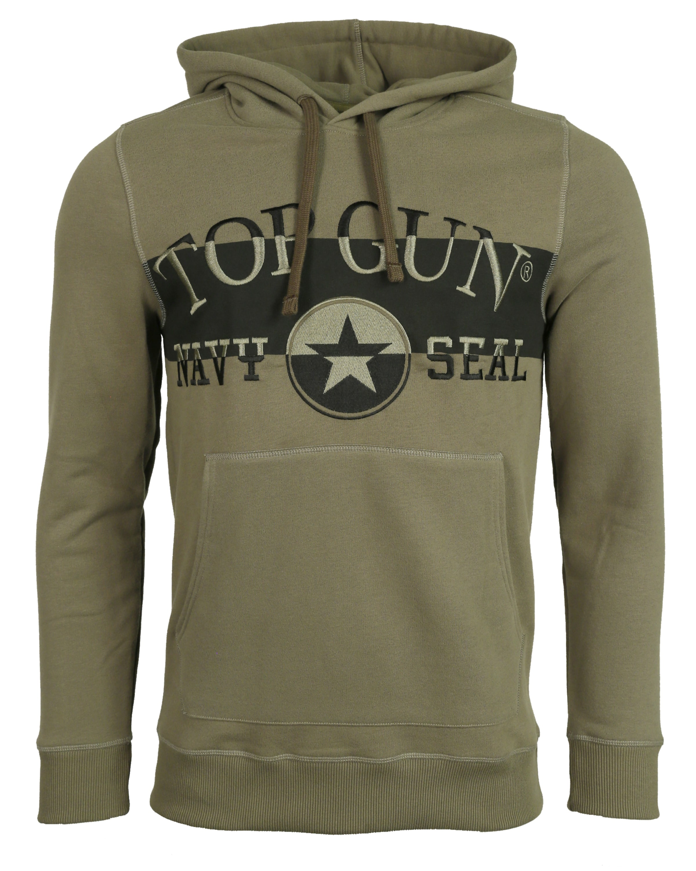 TOP GUN Sweatshirt in Grün: Vorderseite