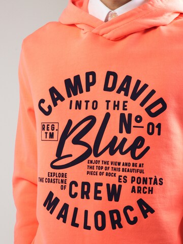 CAMP DAVID Sweatshirt in Orange