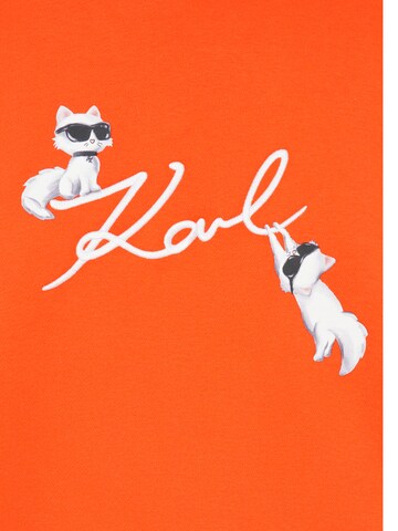 Karl Lagerfeld Sweatshirt 'IKON' in Orange