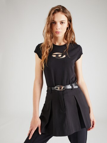 DIESEL - Camiseta 'ANGIE' en negro: frente