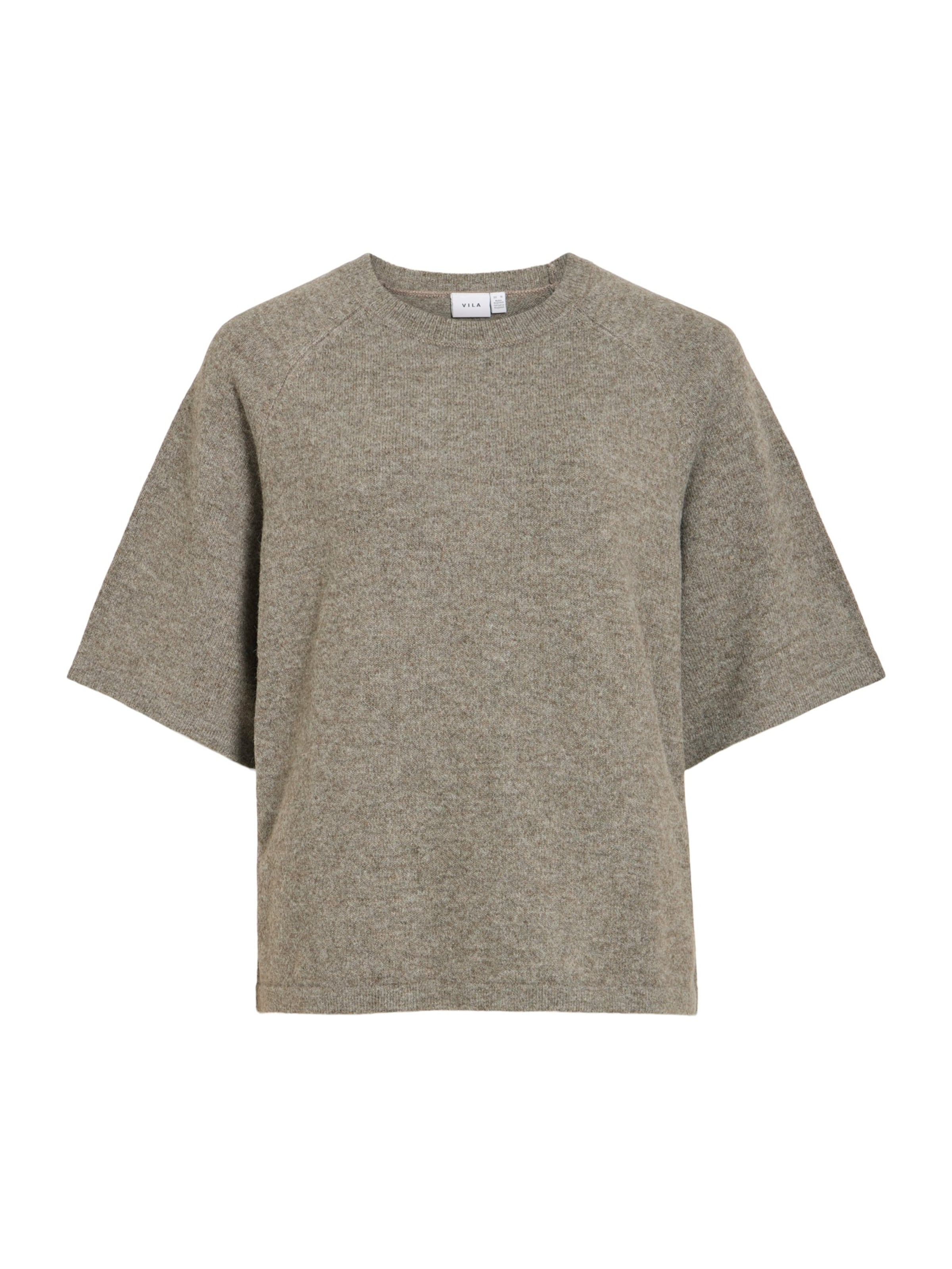 VILA Sweater 'VILIGA' in Brown: front