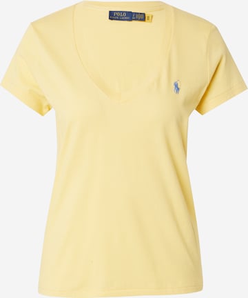 T-shirt Polo Ralph Lauren en jaune : devant