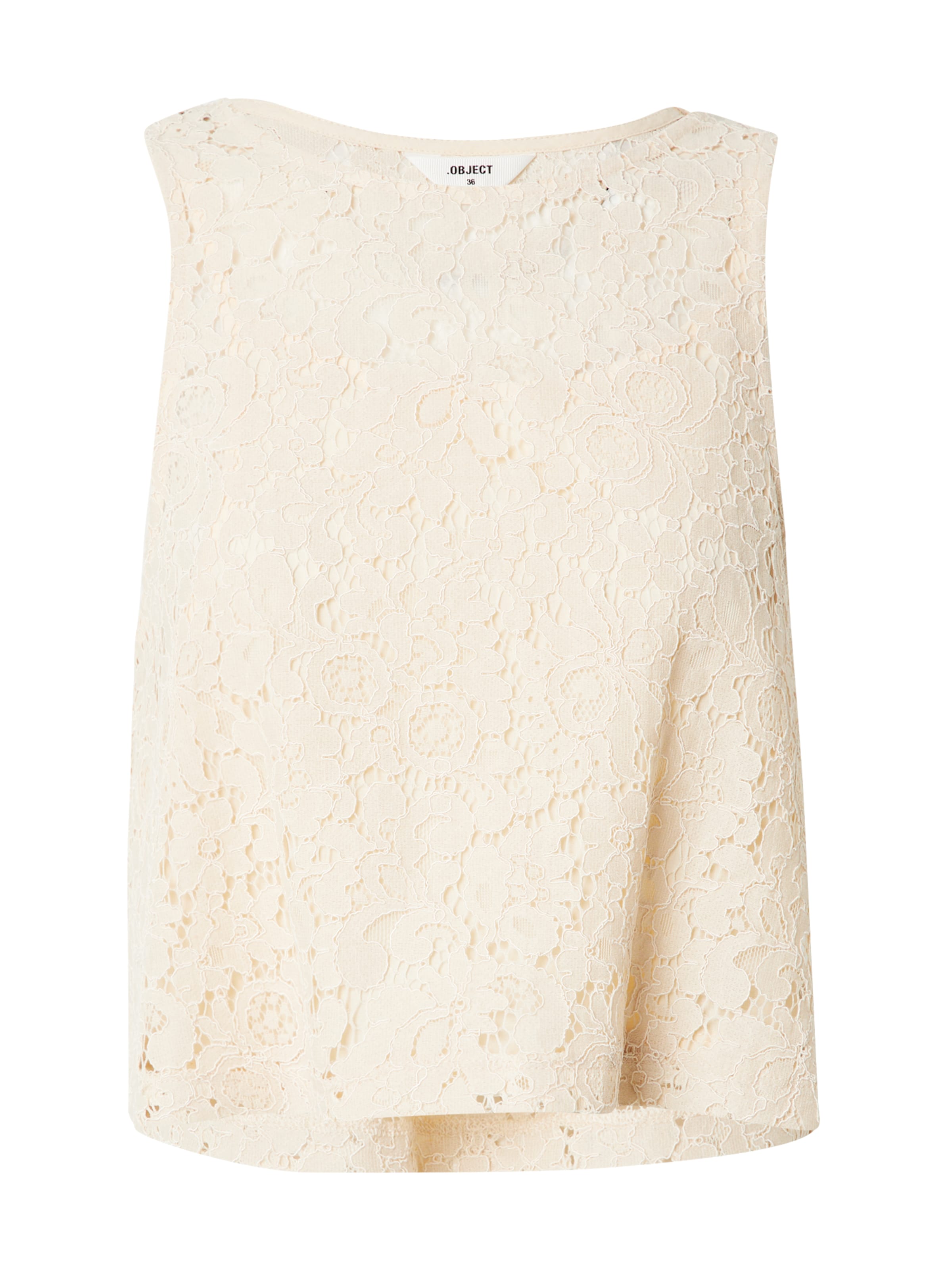 OBJECT Top 'OBJIBI' – béžová: přední strana