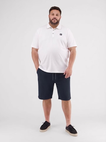 LERROS Regular Shorts mit Kordelzug in Jerseyqualität, große Größen in Blau