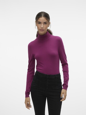 VERO MODA Pullover 'HAPPINESS' i lilla: forside
