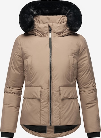 Veste d’hiver MARIKOO en beige : devant