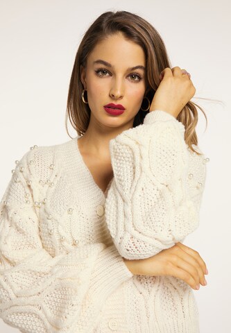 faina Knit Cardigan in White