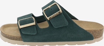 ROHDE Mules 'Alba' in Green: front