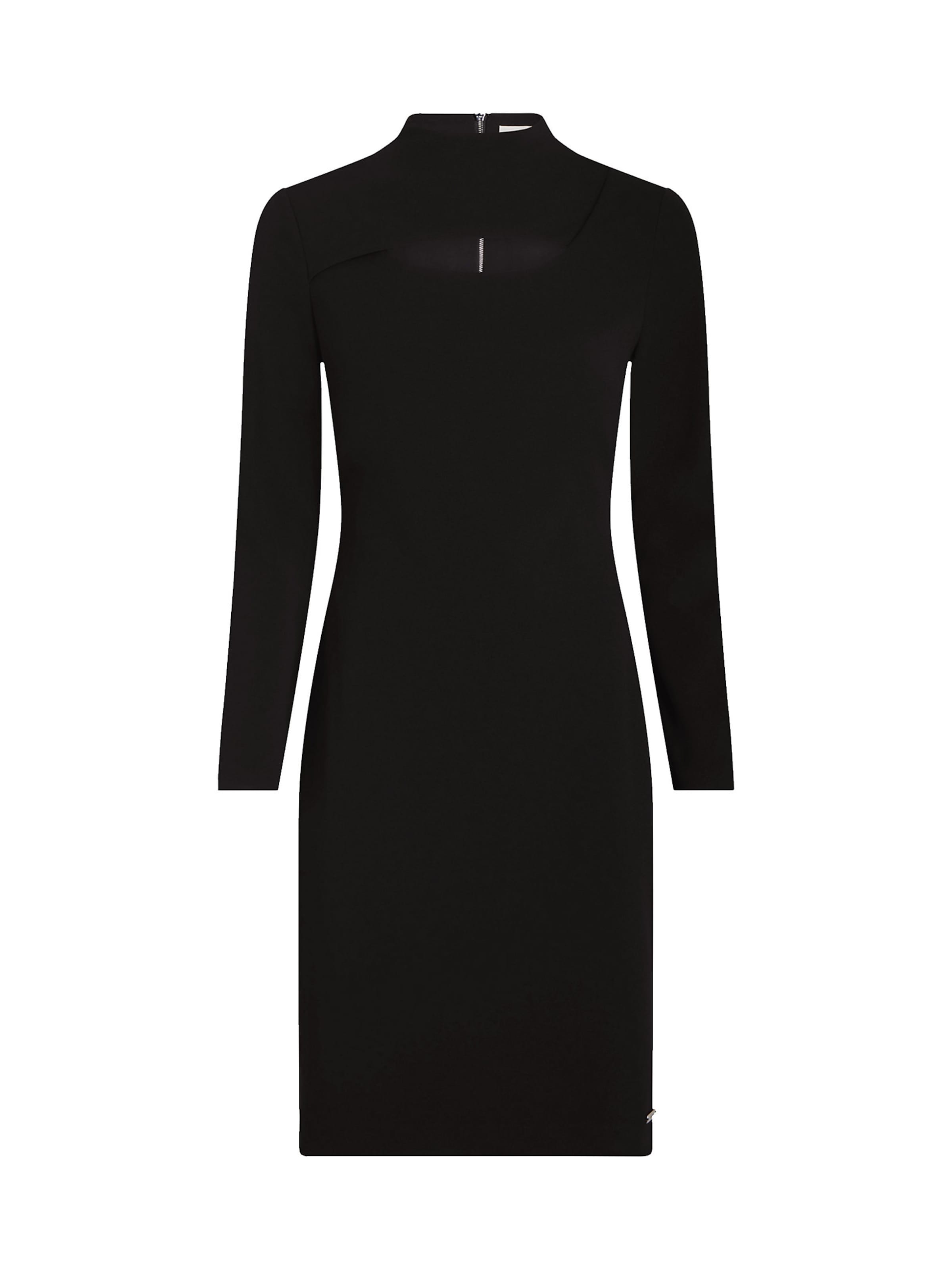 melns Calvin Klein Kleita: no priekšpuses