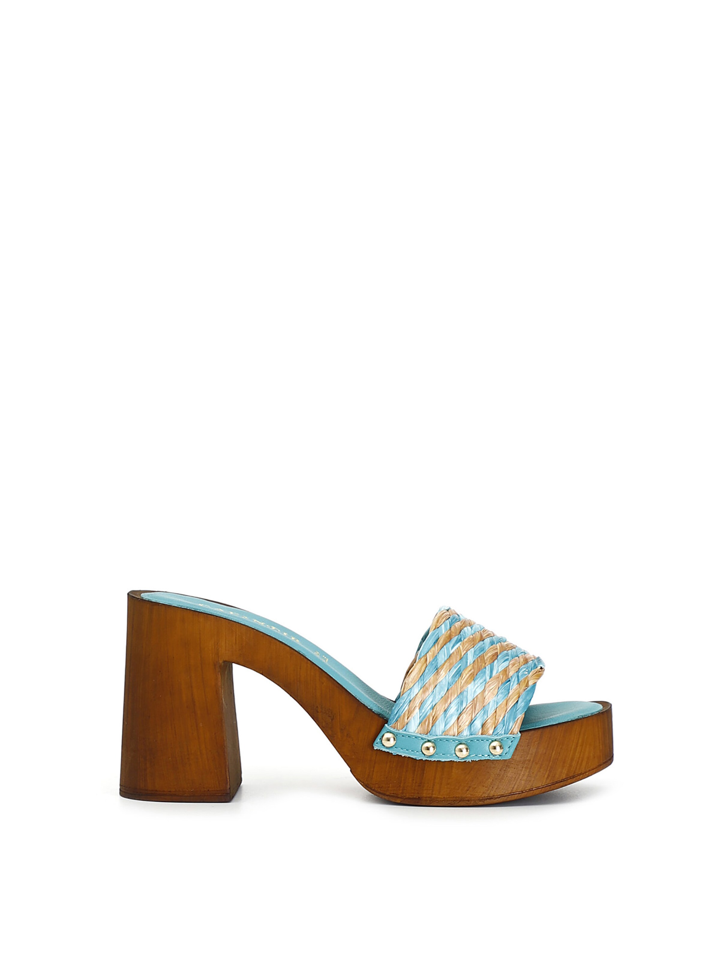 Sandalo di CAFè NOIR in blu: frontale