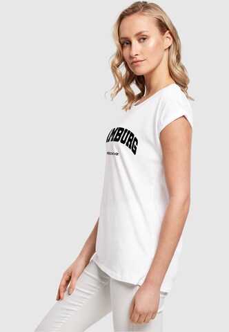 Merchcode T-Shirt 'Hamburg' in Weiß