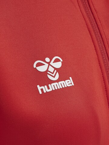 Hummel Athletic Zip-Up Hoodie in Red