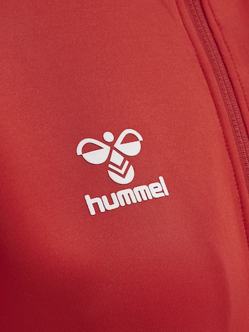 Hummel - Casaco de treino em moletão em vermelho