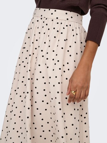 ONLY Skirt 'ONLAris' in Beige