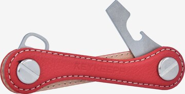 Portachiavi 'Leather' di Keykeepa in rosso