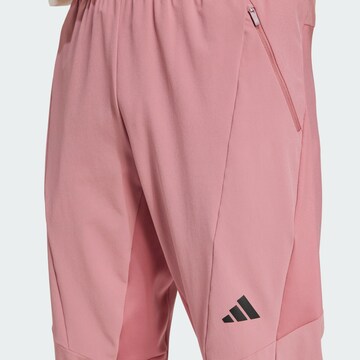 ADIDAS PERFORMANCE Tapered Sporthose 'Designed for Training' in Rot