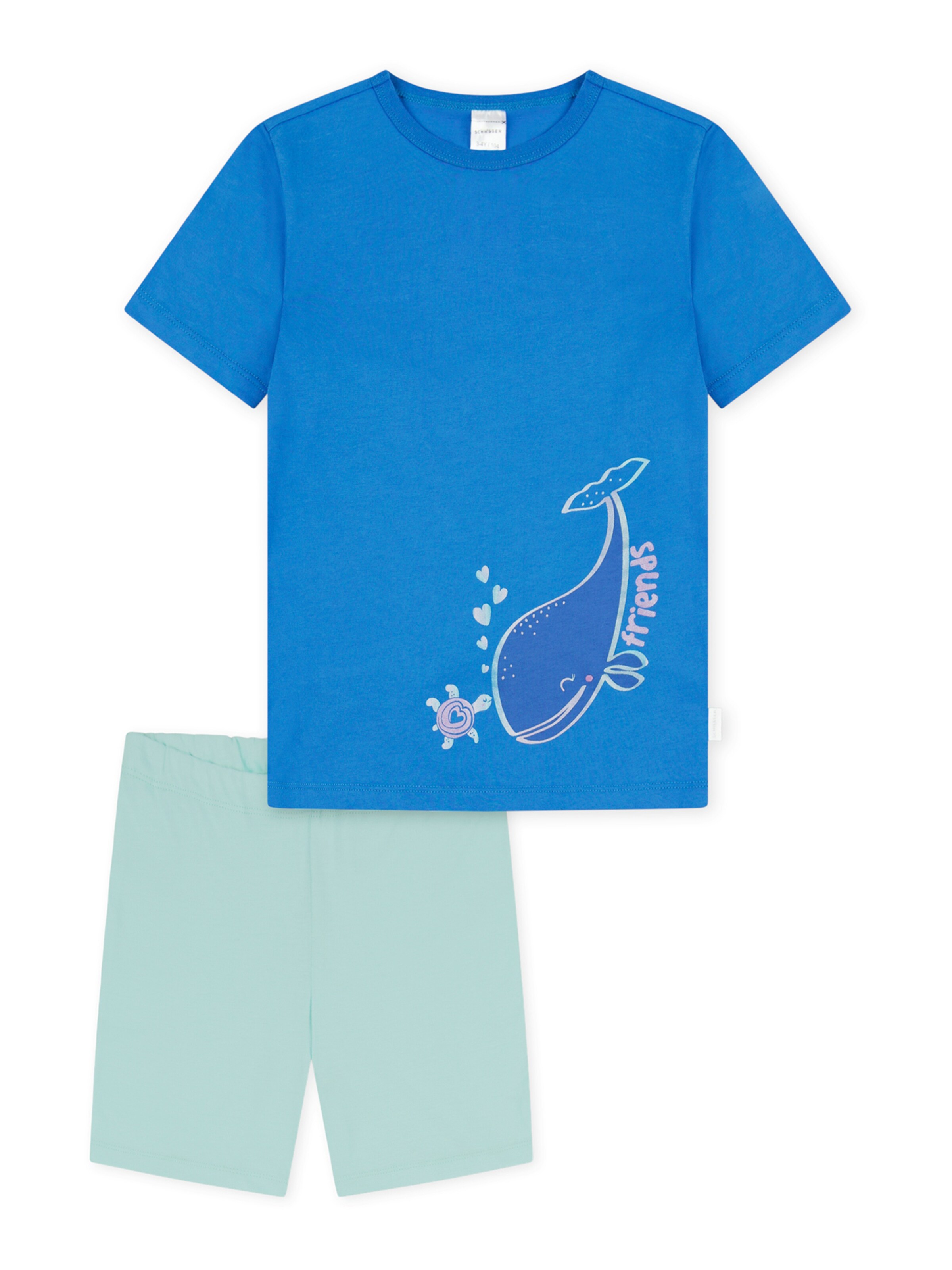 Pyjama ' Girls World ' SCHIESSER en bleu : devant