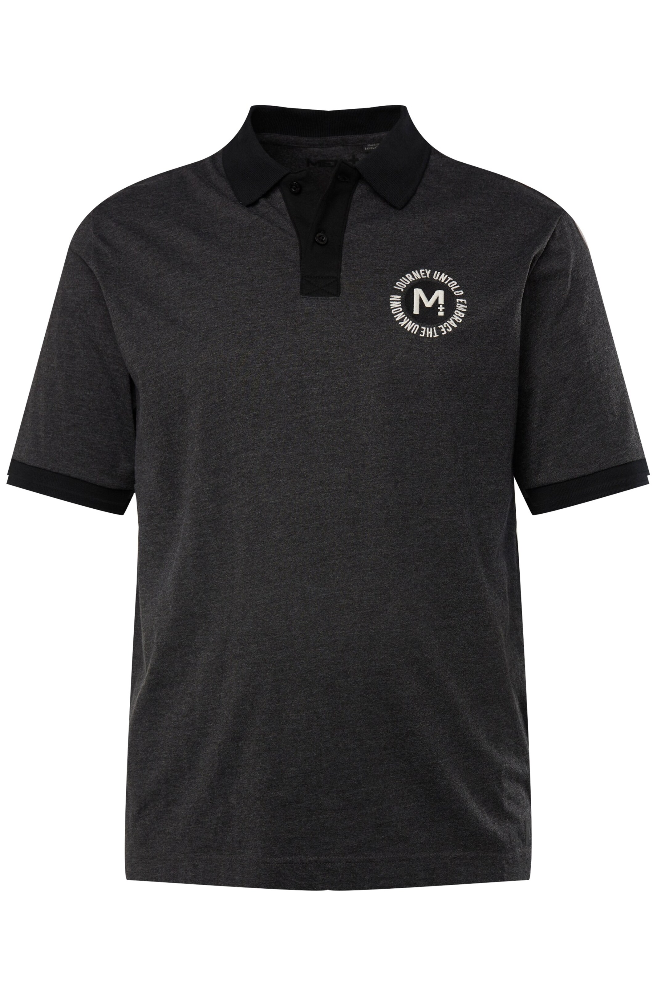 Men Plus Shirt in Grey: front