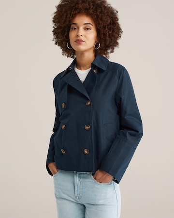 WE Fashion - Abrigo de entretiempo en azul: frente
