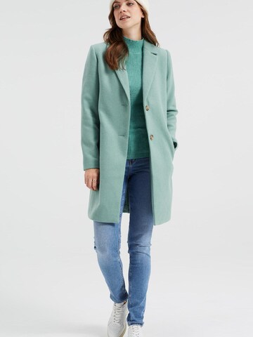 WE Fashion Ανοιξιάτικο και φθινοπωρινό παλτό σε πράσινο