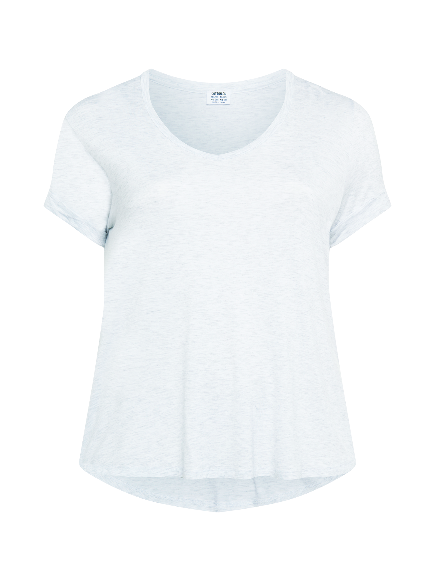 T-shirt KARLY Cotton On Curve en Gris Clair 