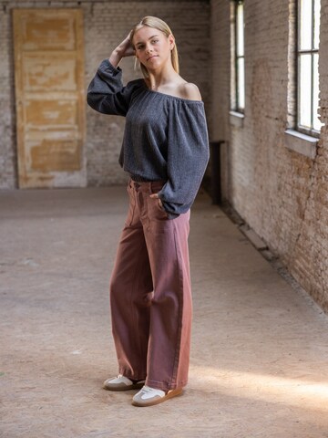 Wide Leg Pantalon Looxs Revolution en rose