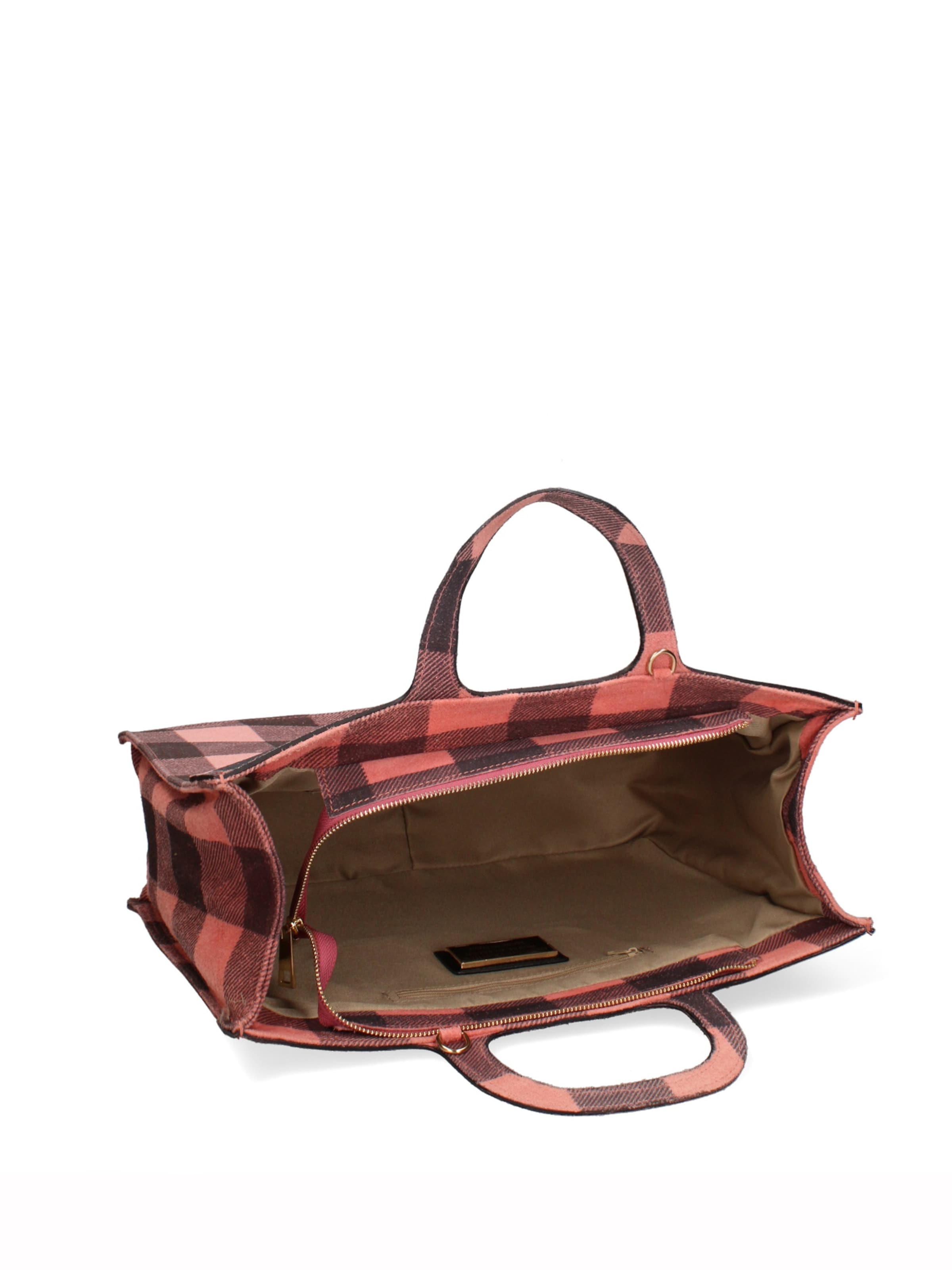 Borsa a mano 'Borsa a Mano Donna Ivy Design Vera Pelle Scamosciata Made in Italy' di Gave Lux in rosa