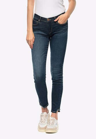 True Religion Skinny Jeans in Blauw: voorkant