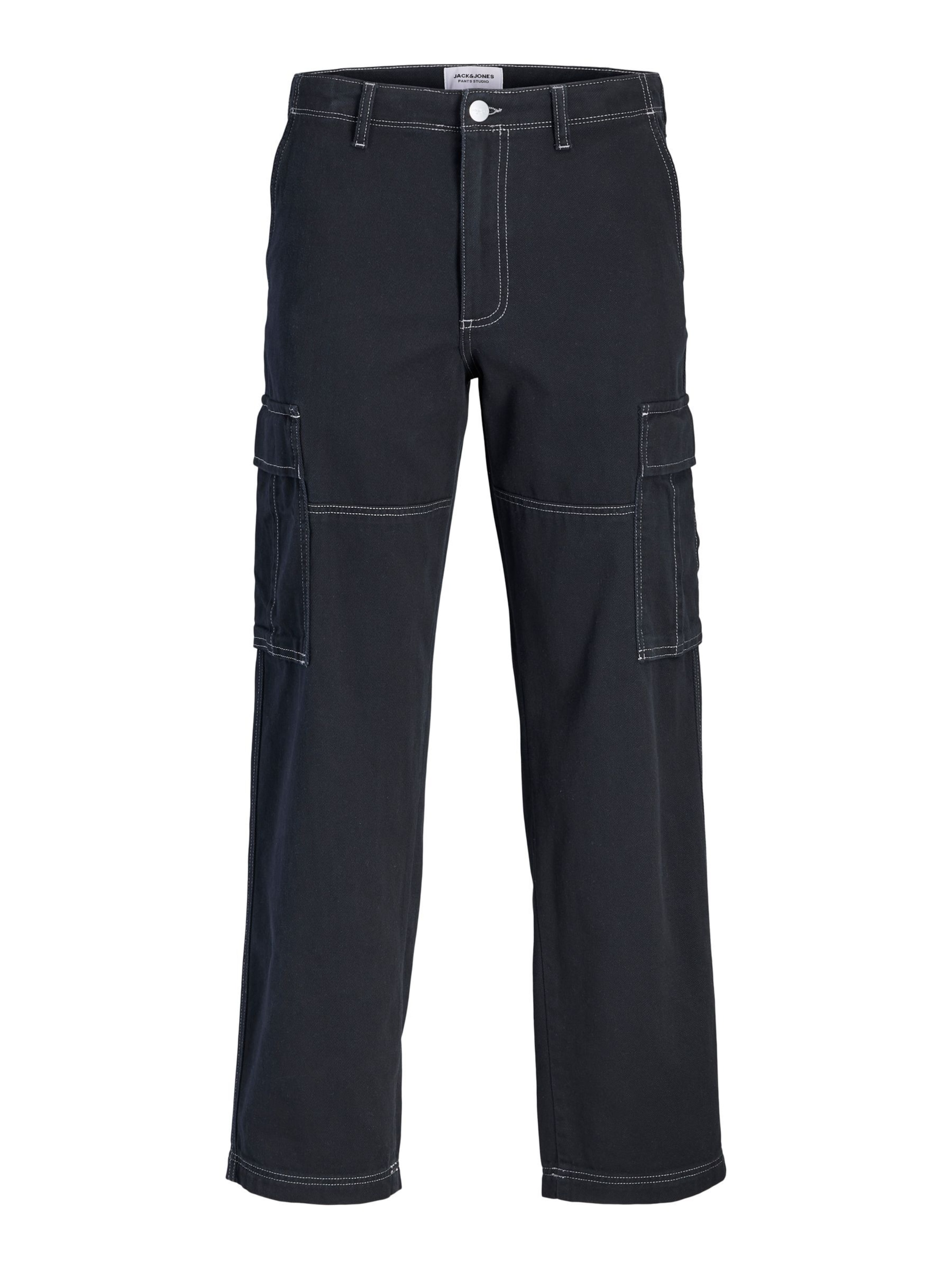 JACK & JONES Cargobukser i sort: forside