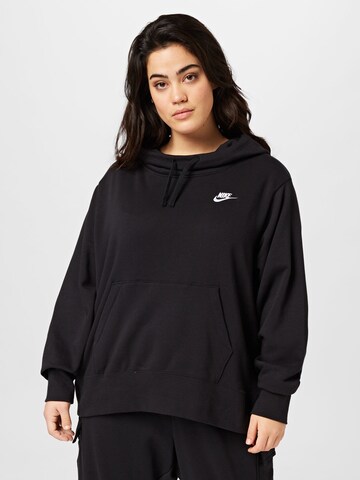 Nike Sportswear Sportief sweatshirt in Zwart: voorkant