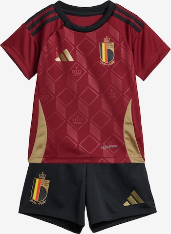 Set 'Belgium 24 Home' ADIDAS PERFORMANCE en rouge : devant