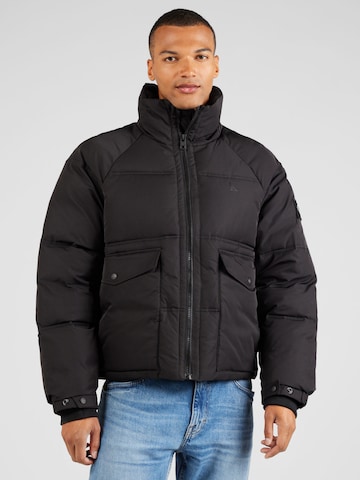 Calvin Klein Jeans Winter jacket in Black: front