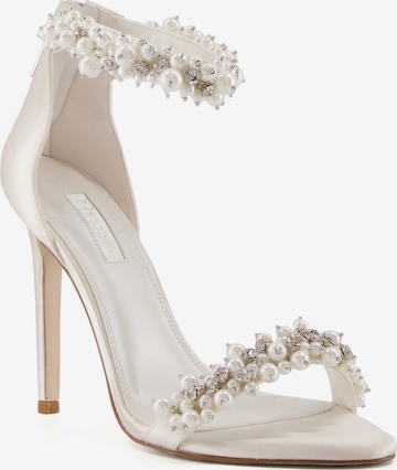 Dune LONDON Strap sandal 'MARRIAGE' in Beige: front