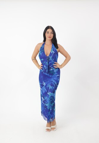 Elara Kleid in Blau: Vorderseite