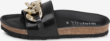 VITAFORM Mules in Black