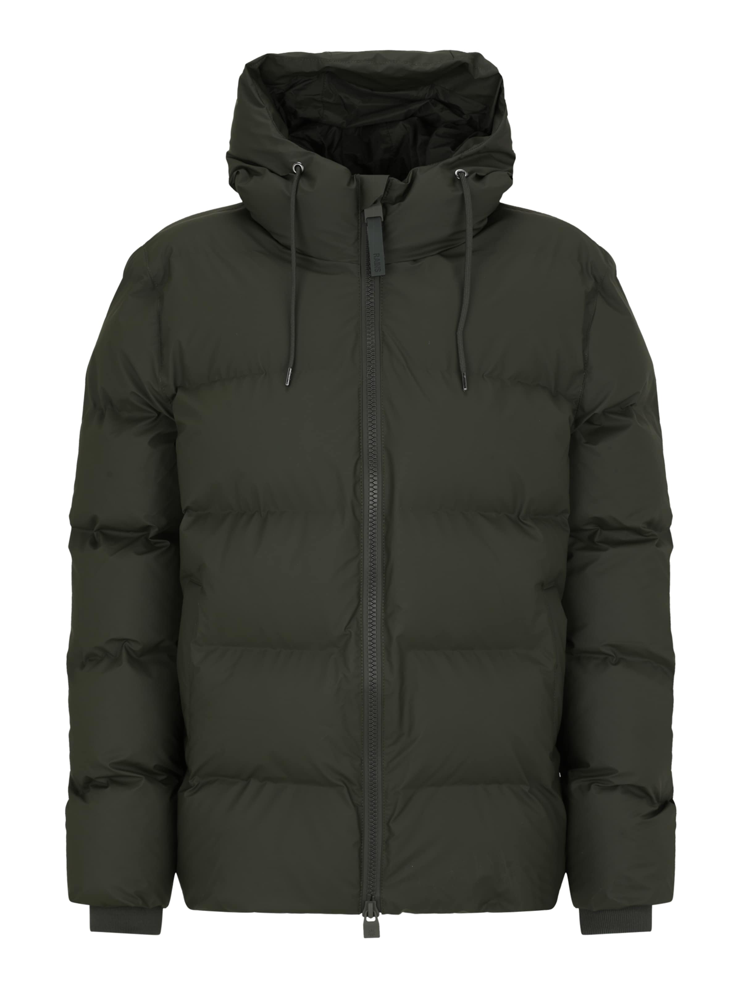 RAINS Zimní bunda 'Alta' – zelená: přední strana