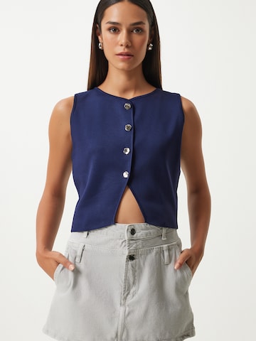 Cardigan Happiness İstanbul en bleu : devant