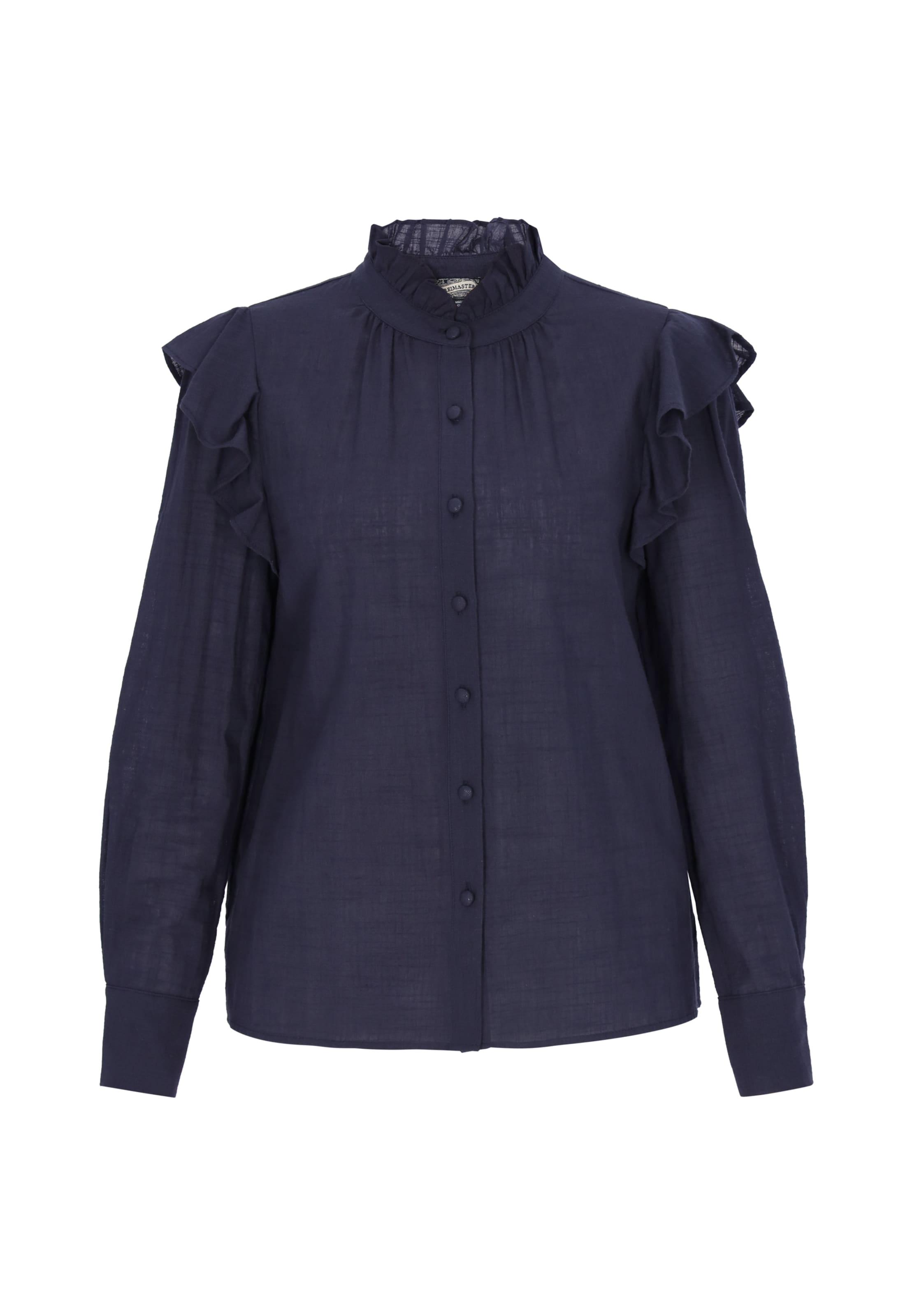 DreiMaster Vintage Blouse in Blauw: voorkant