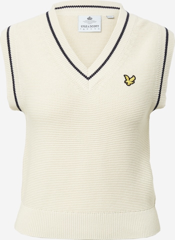 Lyle & Scott Sweater in White: front