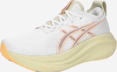 ASICS Laufschuh 'GEL-NIMBUS 27' in dunkelbeige / hellgelb / hellorange / weiß, Produktansicht