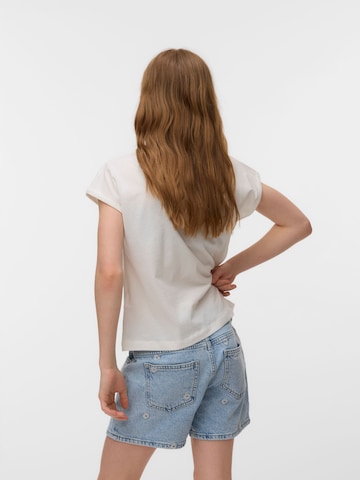 Vero Moda Girl Футболка 'VMNanna Ava' в Белый
