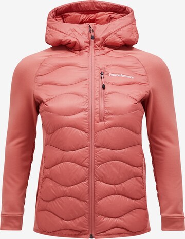 Veste outdoor PEAK PERFORMANCE en rose : devant