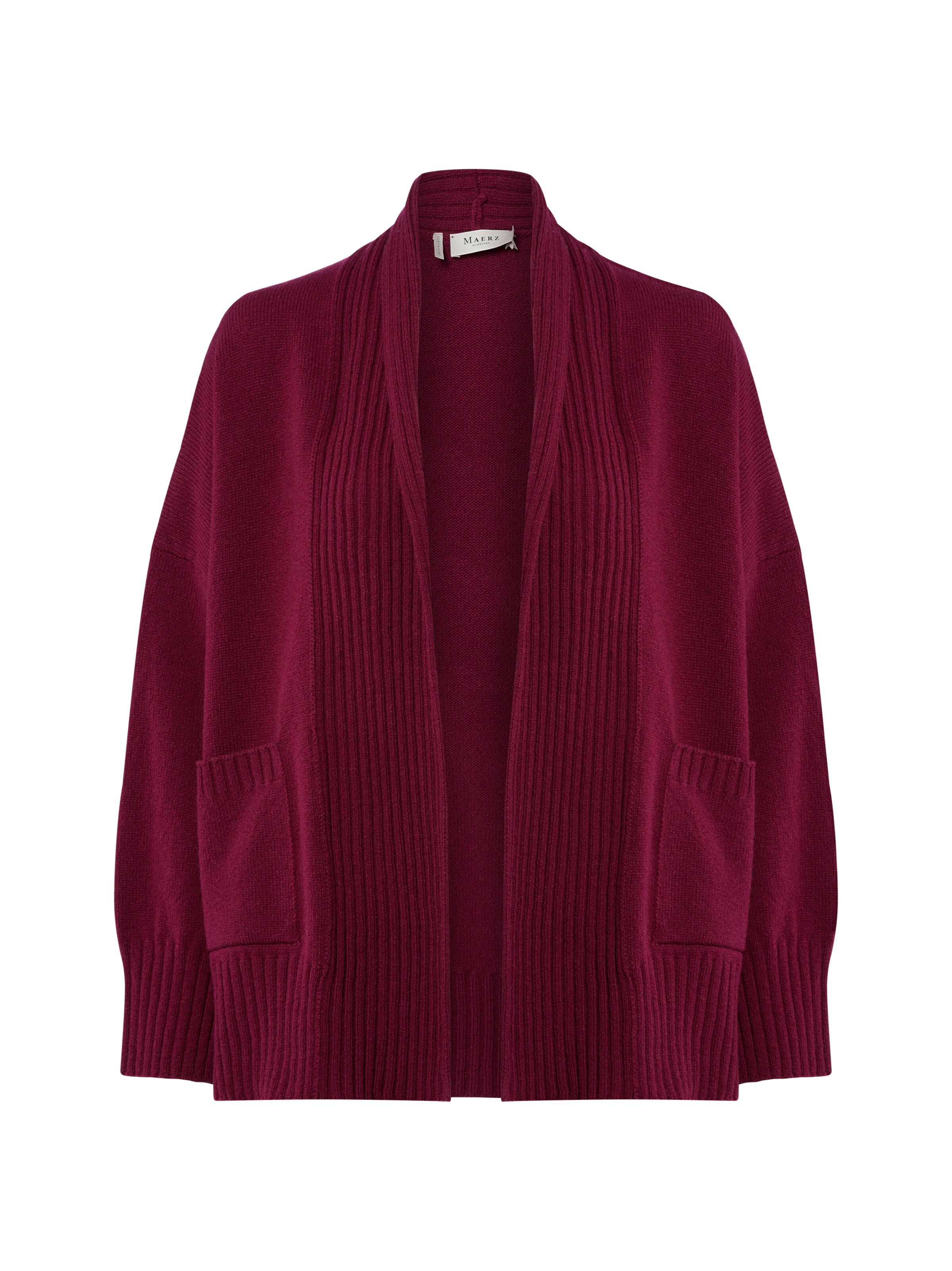 MAERZ Muenchen Knit Cardigan in Purple: front