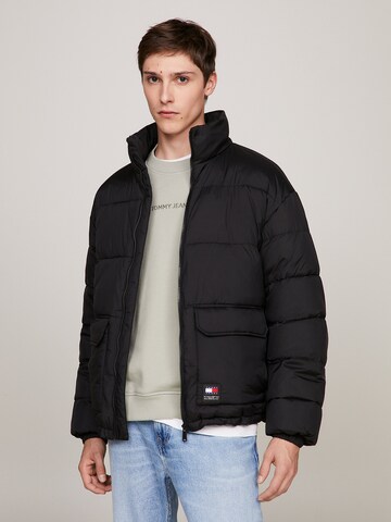 Tommy Jeans - Casaco de inverno em preto: frente