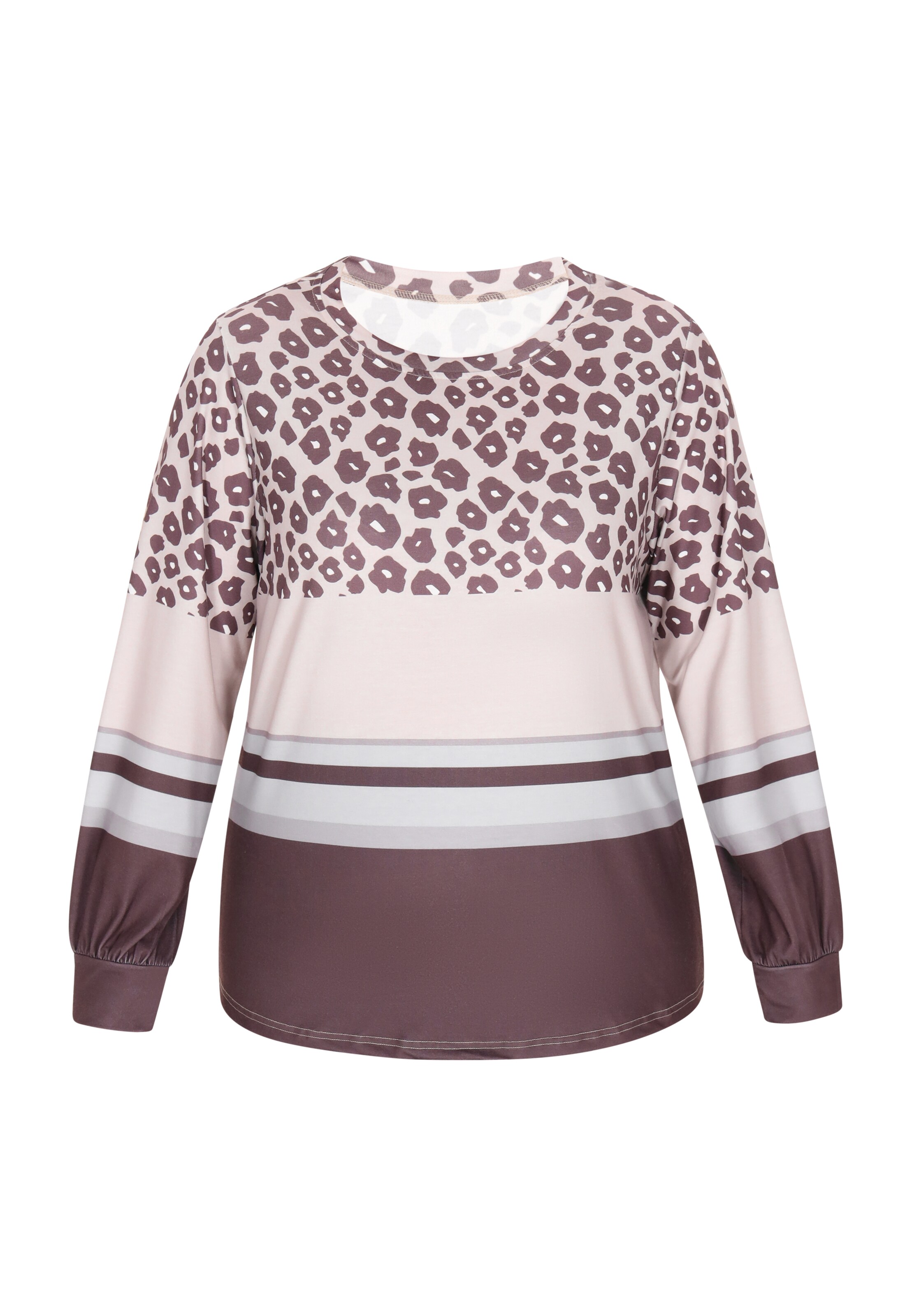 T-shirt Usha en marron : devant