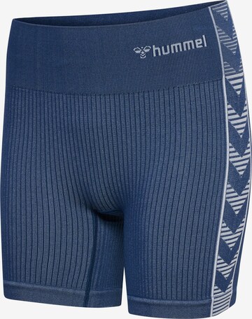 Hummel Skinny Sportovní kalhoty 'Blaze' – modrá