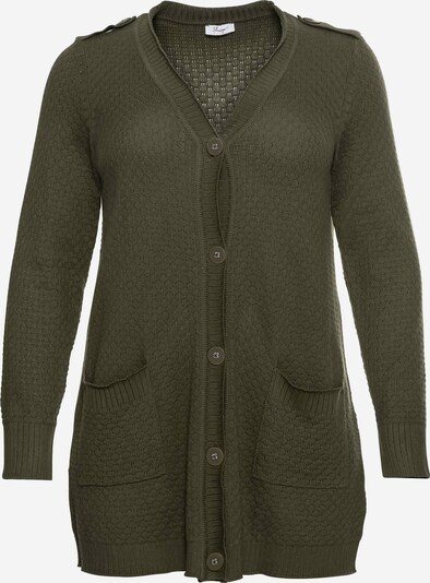 SHEEGO Cardigan en olive, Vue avec produit
