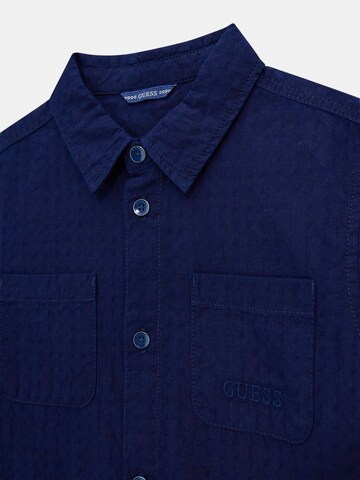 GUESS Regular fit Button Up Shirt in Blue