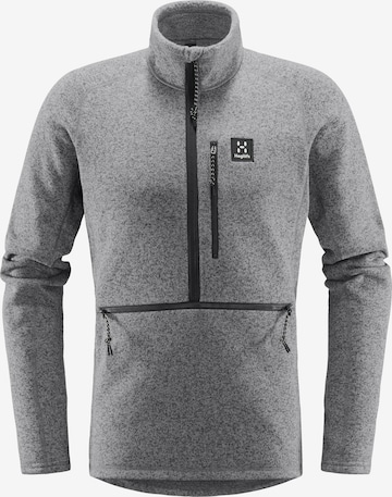 Haglöfs Athletic Fleece Jacket 'Risberg' in Grey: front
