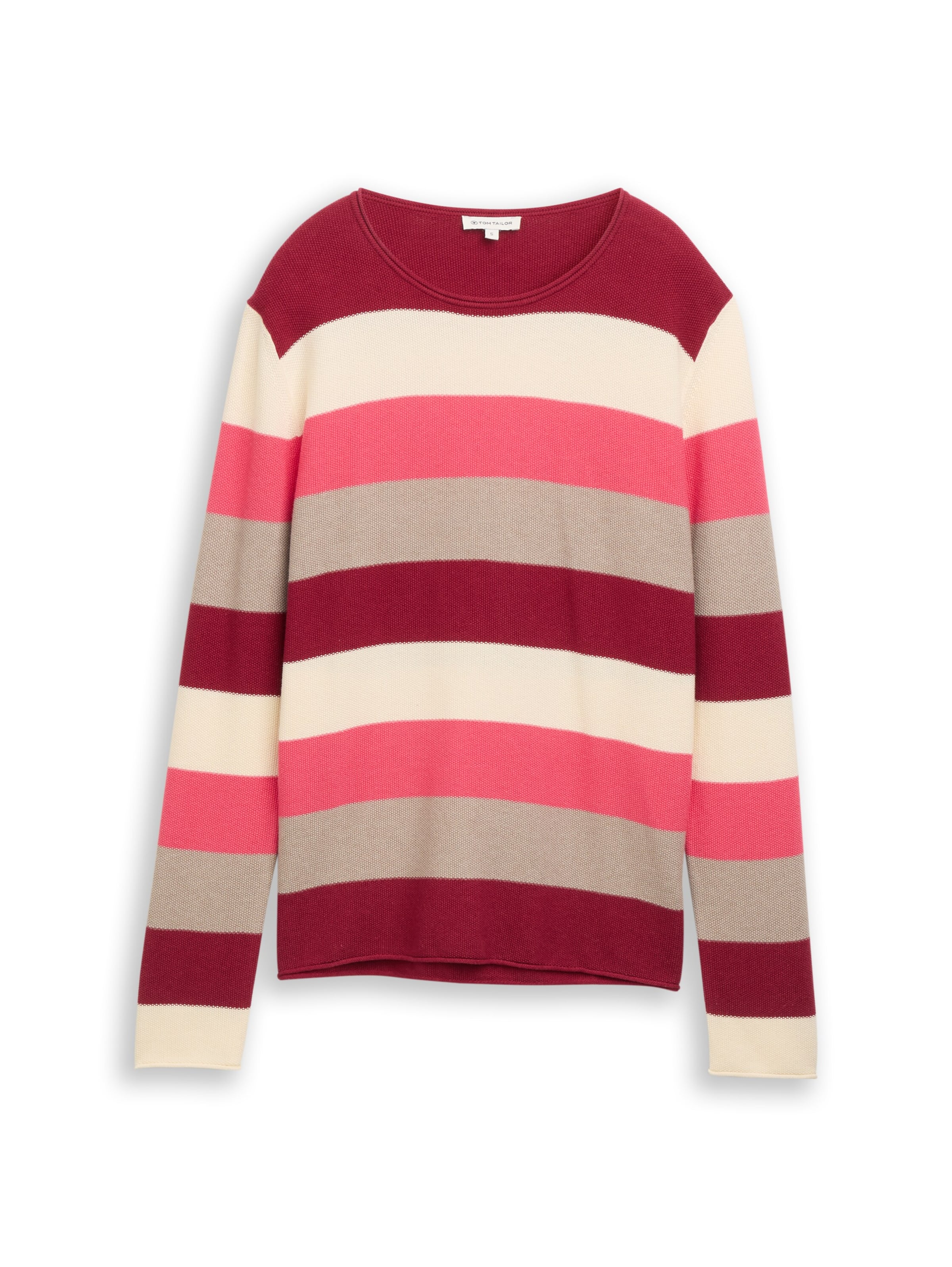 TOM TAILOR Пуловер в червено: отпред